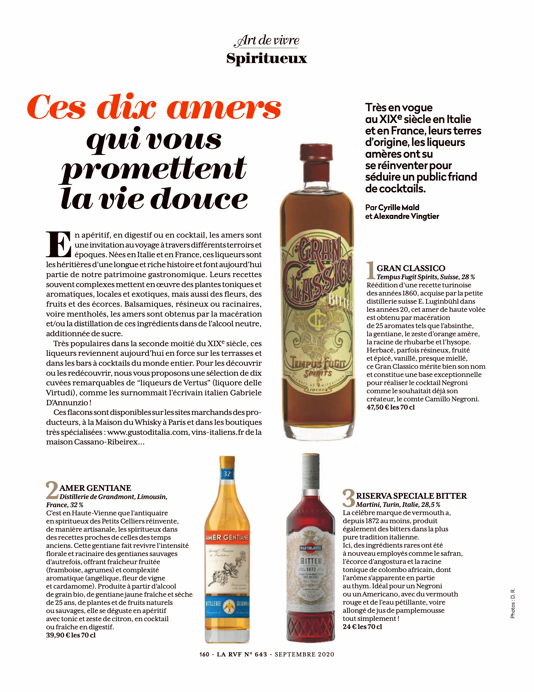 LA GENTIANE - LA REVUE DE VIN DE FRANCE